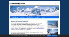 Desktop Screenshot of gletscherskigebiete.de